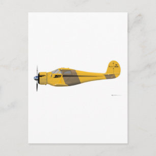 Cartão Postal Beechcraft D-17 Staggerwing