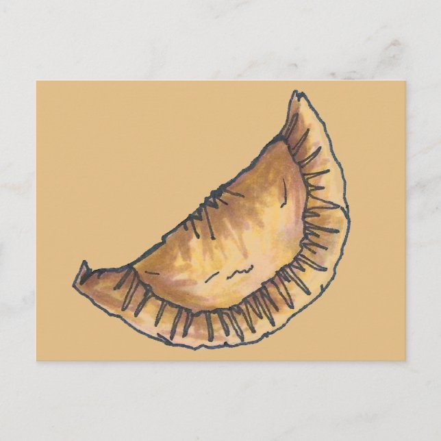 Cartão Postal Beef Empanadas Espanha-americana Comida pastelaria (Frente)