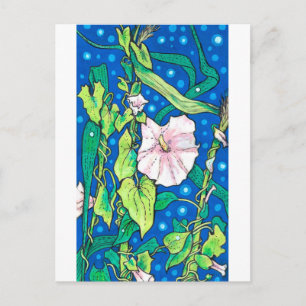 Cartão Postal Beendweed Reed Summer Wildflower Painting