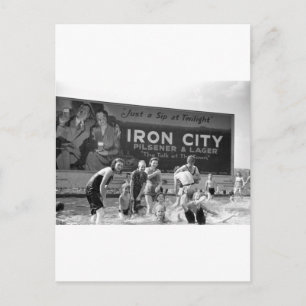 Cartão Postal Beer Billboard, 1938