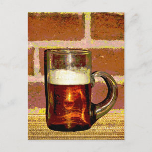 Cartão Postal Beer Mug