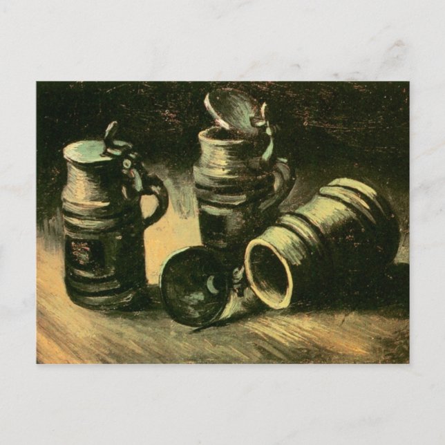 Cartão Postal Beer Tankards, Vincent van Gogh (Frente)