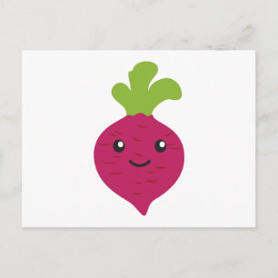 Cartão Postal Beet Kawaii Cute