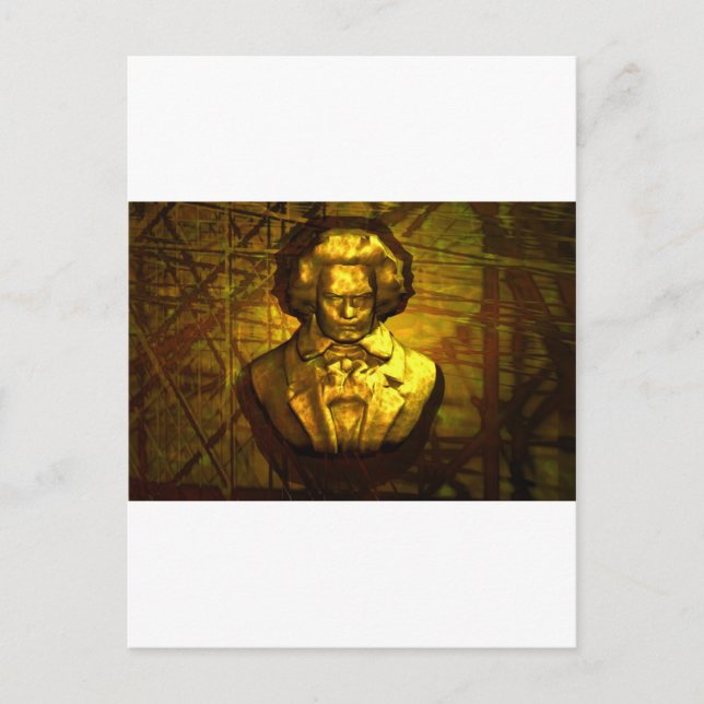 Cartão Postal Beethoven - bronze (Frente)