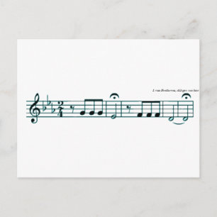 Cartão Postal Beethoven Symphony No. 5