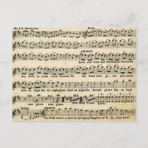 Cartão postal Beethoven Symphony No. 9