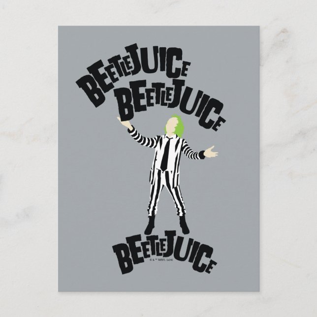 Cartão Postal Beetlejuice Beetlejuice Beetlejuice (Frente)
