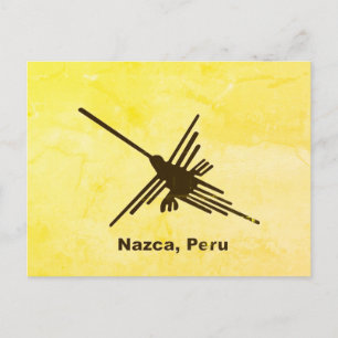 Cartão Postal Beija-flor Angustiado Nazca, Peru