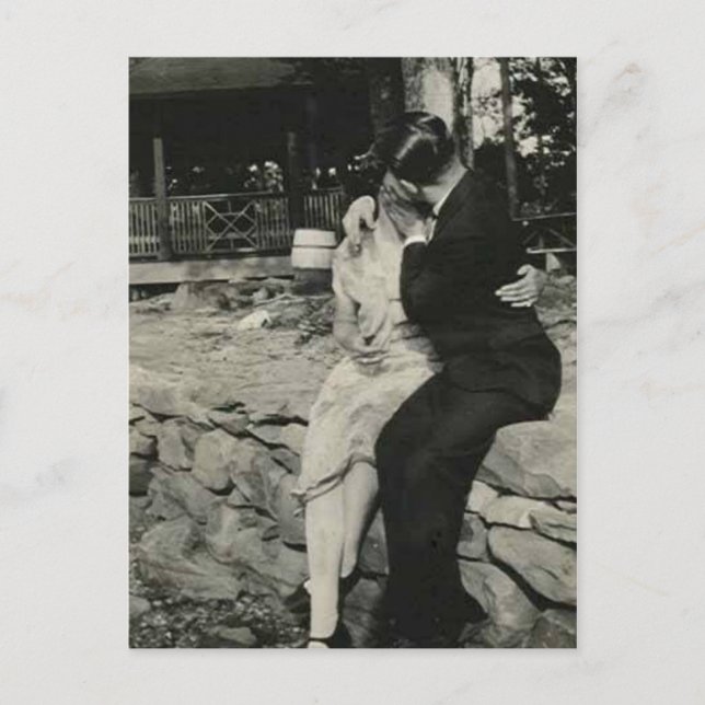 Cartão Postal Beijar na parede da pedra (Frente)