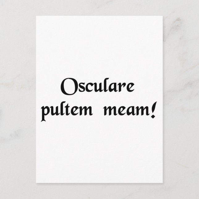 Cartão Postal Beije minhas bolas! (Frente)