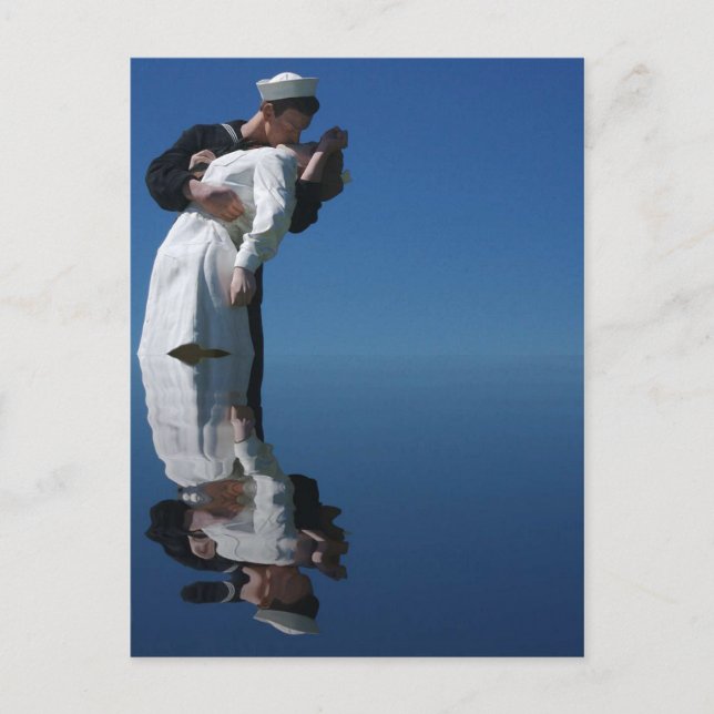 Cartão Postal Beijo da Segunda Guerra Mundial (Frente)