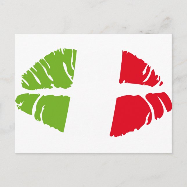Cartão Postal beijo Itália (Frente)
