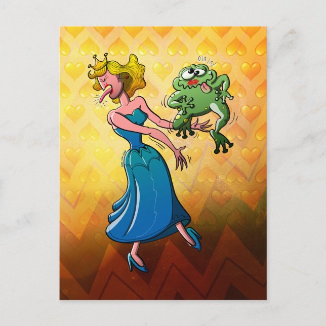 Cartão Postal Beijo repugnante para uma princesa (Frente)