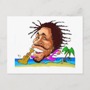 Cartão Postal Beijos do PRUMO de Jamaica