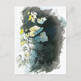 Cartão Postal Beileidskarte mit Weinrebe