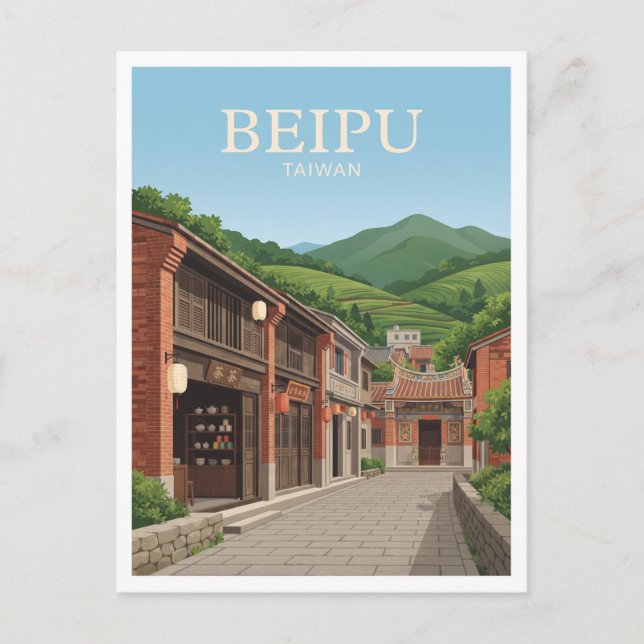 Cartão Postal Beipu Taiwan (Frente)