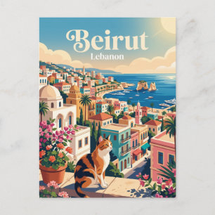 Cartão Postal Beirute Líbano