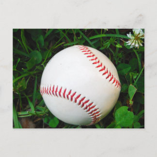 Cartão Postal Beisebol Branco com Ponta Vermelha