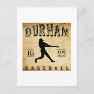 Cartão Postal Beisebol de Durham North Carolina, 1885