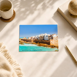 Cartão Postal Bela Arquitetura da Cidade Velha de Essaouira Marr