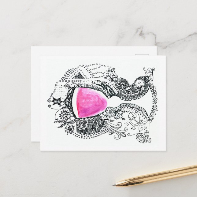 Cartão Postal Bela Arte da Taça Elijah (Frente/Verso In Situ)