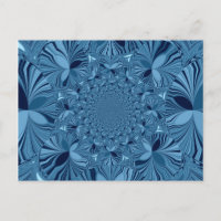 Bela Arte Iridescente Azul Lindíssima de Caleidosc