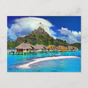 Cartão Postal Bela Bora Bora, Polinésia Francesa