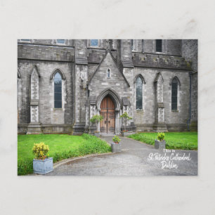 Cartão Postal Bela Catedral de St. Patrick Dublin, Irlanda