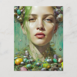 Cartão Postal Bela Deusa Páscoa