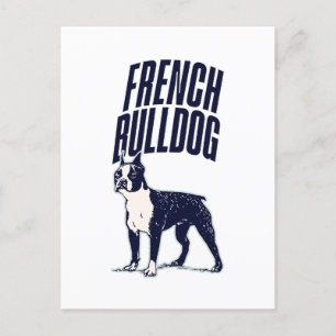 Cartão Postal Bela frança francesa Bulldog Pet Breover