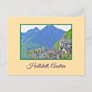 Cartão Postal Bela Hallstatt, Áustria