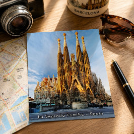 Cartão Postal Bela La Segrada Familia - Espanha