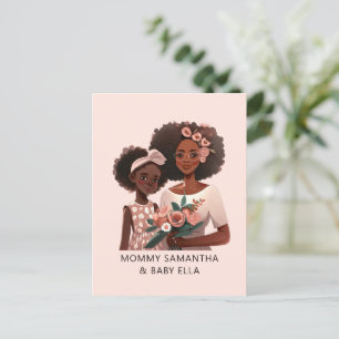Cartão Postal Bela Mãe e Filha Negras (17)