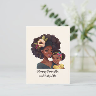 Cartão Postal Bela Mãe e Filha Negras (21)
