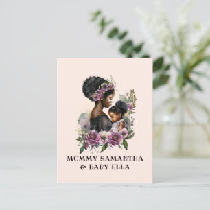Cartão Postal Bela Mãe e Filha Negras (6)