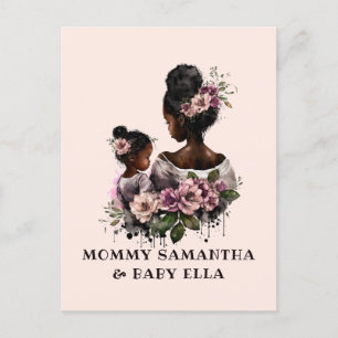 Cartão Postal Bela Mãe e Filha Negras (7)