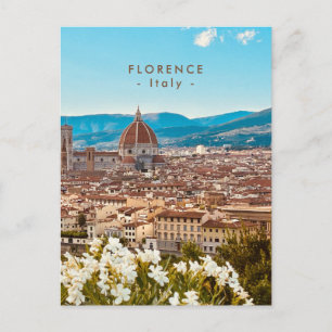 Cartão Postal Bela Paisagem Urbana de Florença Toscana Itália