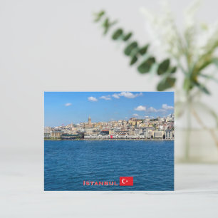 Cartão Postal Bela panorâmica de viagem de Istambul