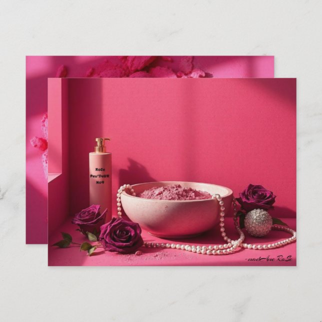 Cartão Postal Bela Sala de Pó Rosa (Frente/Verso)