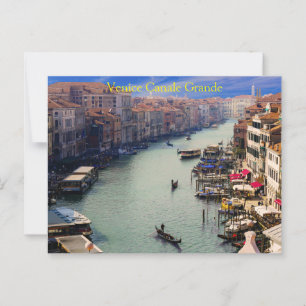 Cartão Postal Bela Veneza - Grande Canale Itália