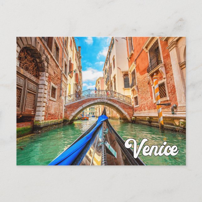 Cartão Postal Bela Veneza, Itália (Frente)