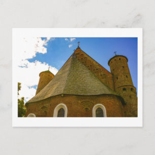 Cartão Postal Belarus Беларусь Igreja da Arquitetura de Synkavic
