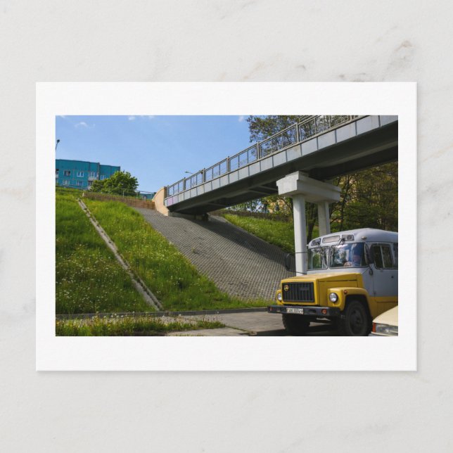 Cartão Postal Belarus Grodno Old Retro Soviético (Frente)