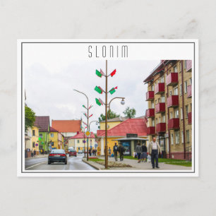 Cartão Postal Belarus Slonim Vista da Cidade Arquitetura da Cida