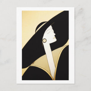Cartão Postal Belas Artes - "Senhora Sofisticada"