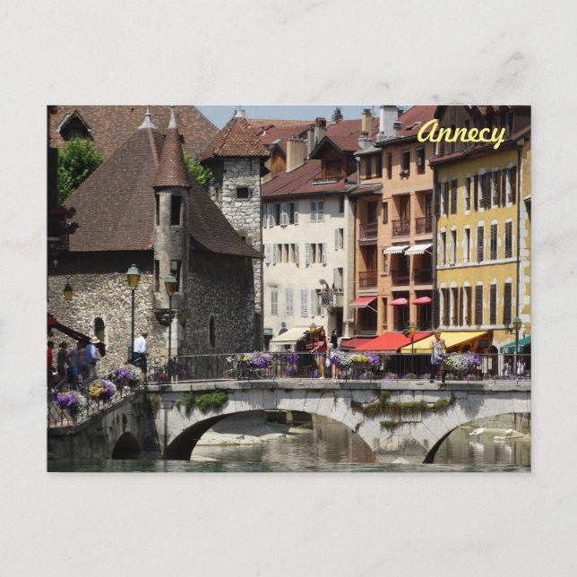 Cartão Postal Belas Imagens Históricas Annecy, França (Frente)