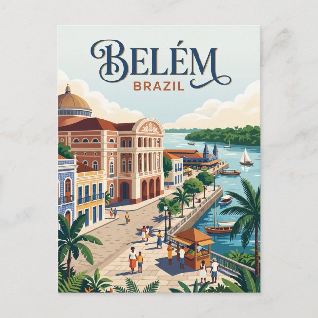 Cartão Postal Belém, Brasil (Frente)