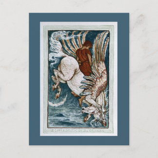 Cartão Postal Belerofonte em Pégaso