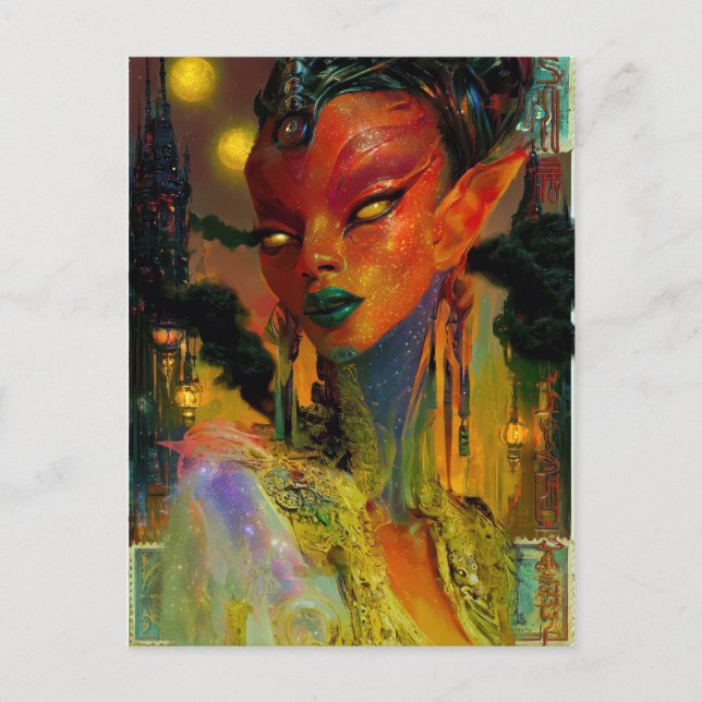 Cartão Postal Beleza Alien - Cresha (Frente)