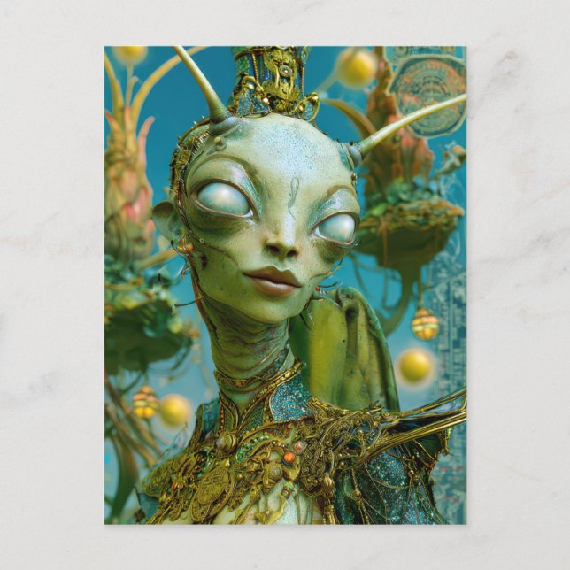 Cartão Postal Beleza Alien - Freepa (Frente)